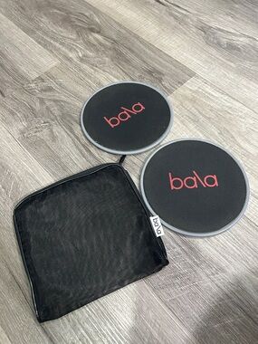 Bala Core Sliders in Black with Red Logo - Pair